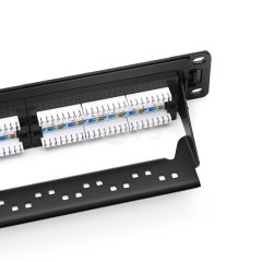 Cat6 110 Punch Aşağı Korumasız Patch Panel, 1U 24-Port