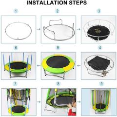 Leyaton Fileli Trambolin KATLANABİLİR 140 Cm LYT-198