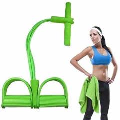 Body Trimmer 4 Lastikli Egzersiz Aleti El Ayak Direnç Yayı Lastiği Yeşil