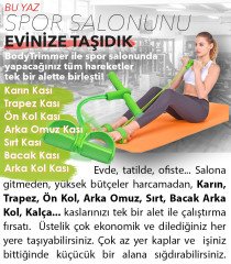 Body Trimmer 4 Lastikli Egzersiz Aleti El Ayak Direnç Yayı Lastiği Pembe