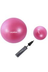 Leyaton 65 cm Pilates Topu 25 cm Mini Denge Topu Ve Pompası Seti