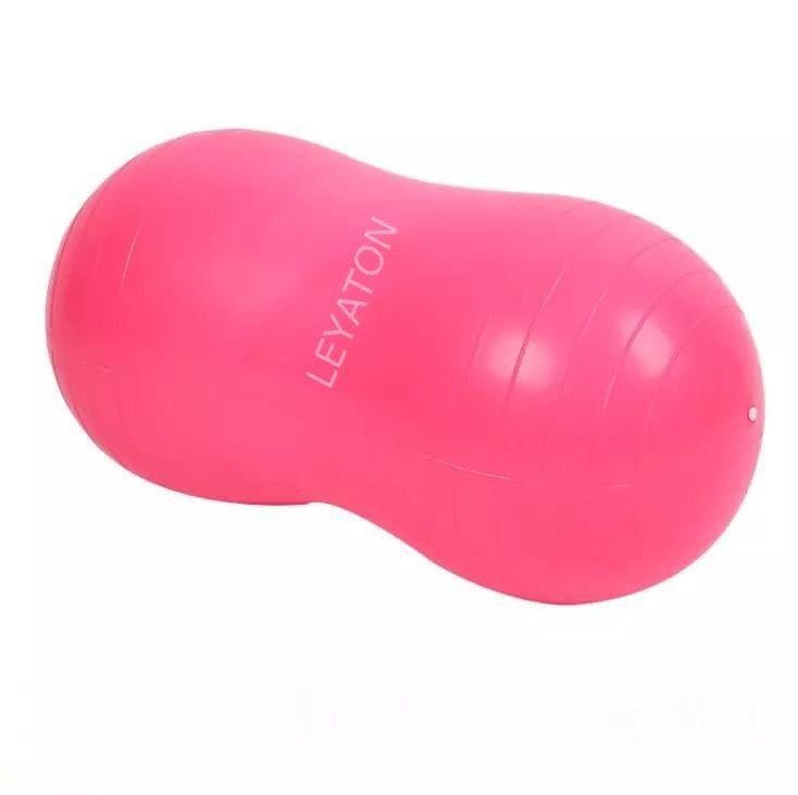 Leyaton Fıstık Pilates Topu 90X45 (Pembe) Pompa Hediyeli