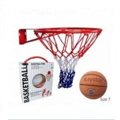 Leyaton Basketbol Pota Çemberi Fileli 20 mm + Top Hediye