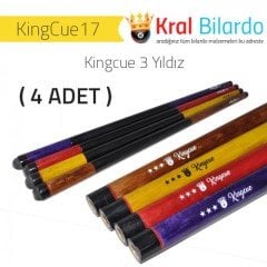 Bilardo Istakası Kingcue Salon Istakası ( Kingcue 3 Yıldız ) (4 ADET )