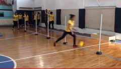 Leyaton Slalom Takımı Boş Futbol Antrenman Slalom Takımı 12' Li