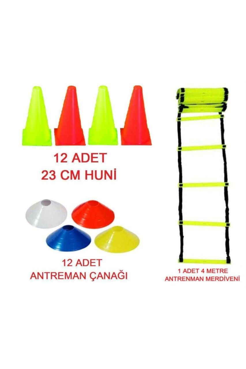 Leyaton Antrenman Seti 4 Metre Merdiven + Huni + Küçük Çanak