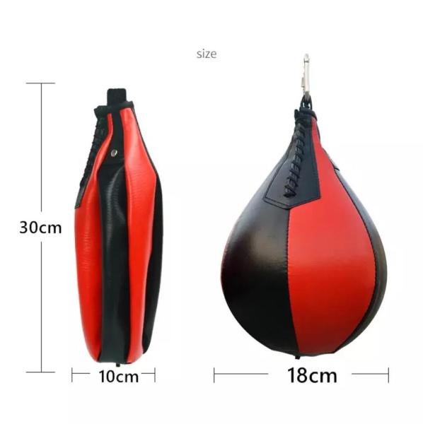 Leyaton Pencikbol Hız Refleks Topu Punching Ball Askılı Boks Topu Beyaz-siyah