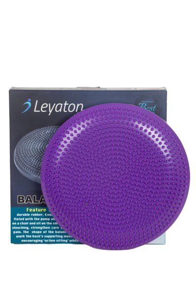 Leyaton Denge Diski Balance Trainer Denge Topu Pilates Balans Disk Mor