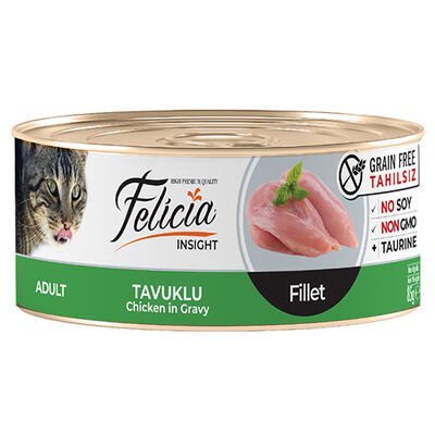 Felicia Tavuk Etli Fileto Tahılsız Kedi Konservesi 85 Gr
