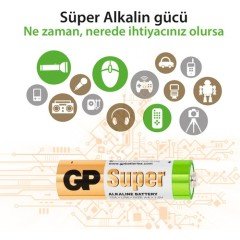 GP Super Alkalin 40'lı AA Boy Kalem Pil (GP15A-2VS40)