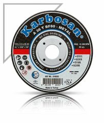Karbosan 230x3.0x22.23 NK Metal Standart Kesme Diski 910050 (A 36 T BF80)