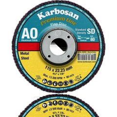 Karbosan 115x22.23 Premium Line AO SD Flap Disk Zımpara 80 Kum 982985