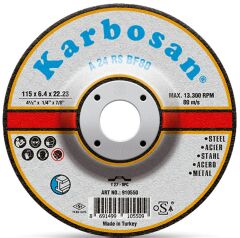 Karbosan 180x6.4x22.23 NK Metal Taşlama Diski 910570 (A 24 RS BF80)