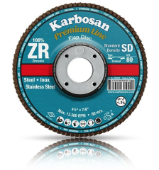 Karbosan 115x22.23 Premium Line ZR SD Flap Disk Zımpara 60 Kum 983460