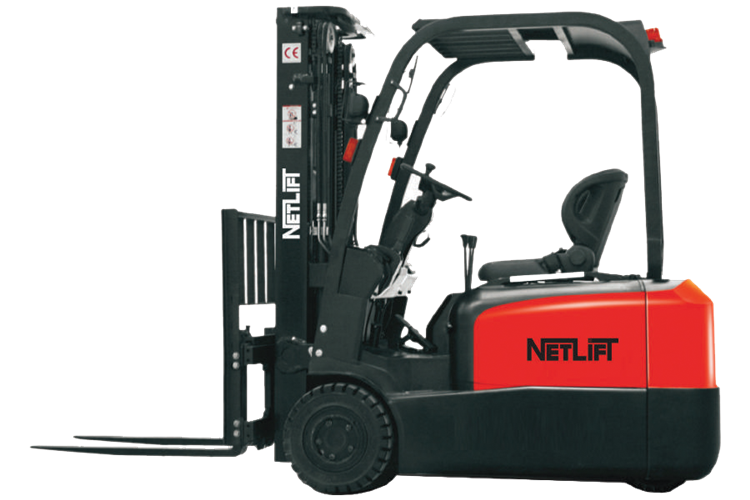 Netlift EP Serisi 3 Teker 1.8 Ton 4,8M Elektrikli Forklift FFT4800MM YERLİ AKÜ