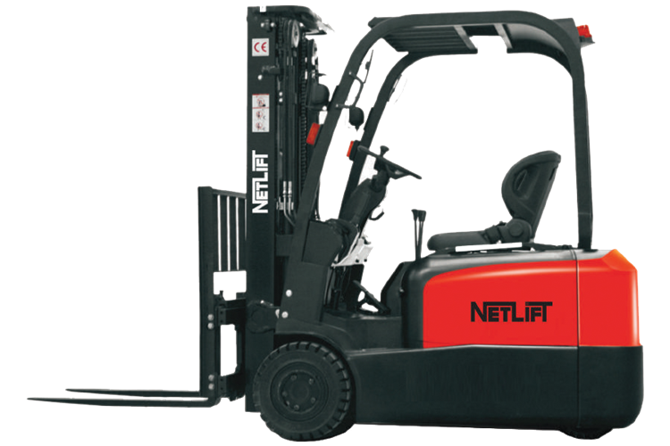Netlift EP Serisi 3 Teker 2 Ton 4.8M Elektrikli Forklift FFT4800MM YERLİ AKÜ