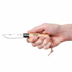 Opinel Inox 8 No Ahşap Deri Askılı Paslanmaz Çelik Çakı OP-001321