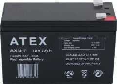 ATEX AX12-7 12V Volt - 7Ah Amper Bakımsız Kuru Akü