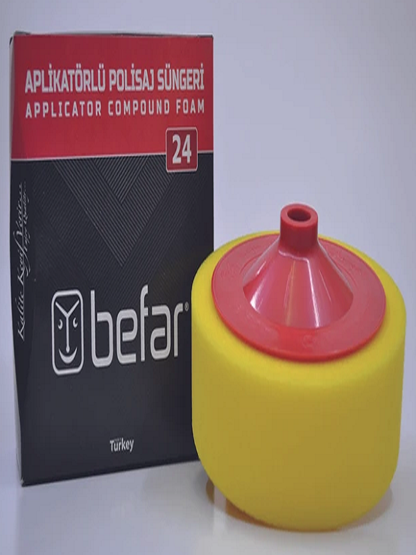 Befar Aplikatörlü Polisaj Süngeri Sarı 150x45mm O24042