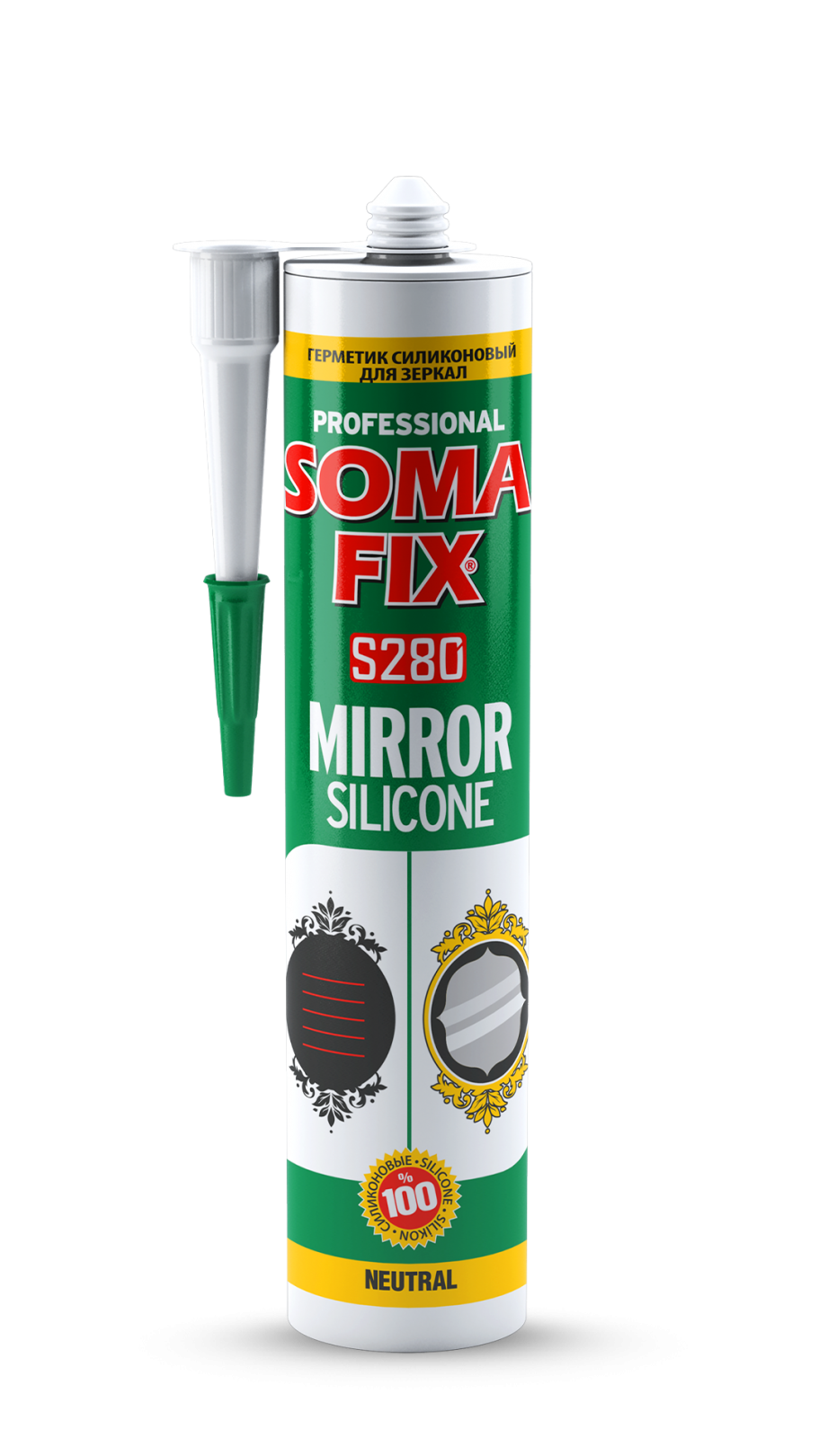 Somafix Ayna Silikonu Şeffaf 280ML S280