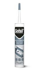 Selsil silikon şeffaf gri kartuş 280 gr 2527