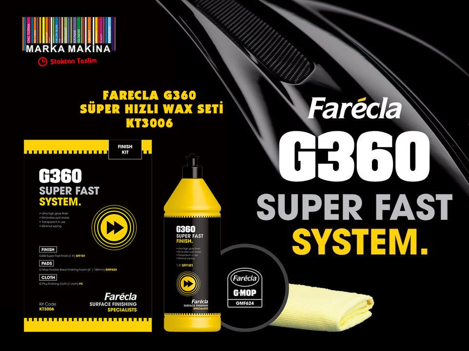 Farecla G360 Süper Hızlı Wax Seti