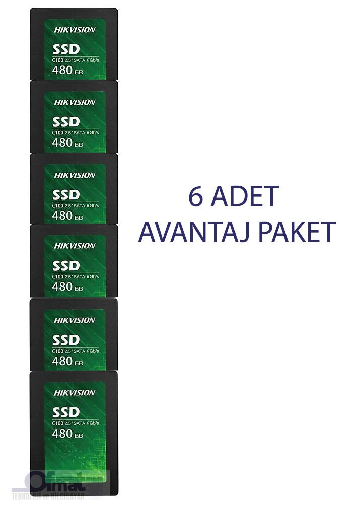 HIKVISION C100/480GB SSD 6'LI AVANTAJ PAKET