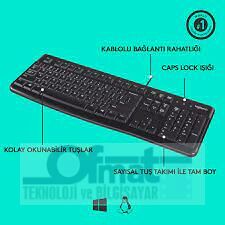 LOGITECH K120 KABLOLU KLAVYE 920-002505