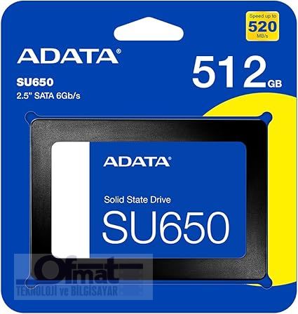 A-DATA DISK SSD 512GB SATA 2.5 SU650 ASU650SS-512GT-R