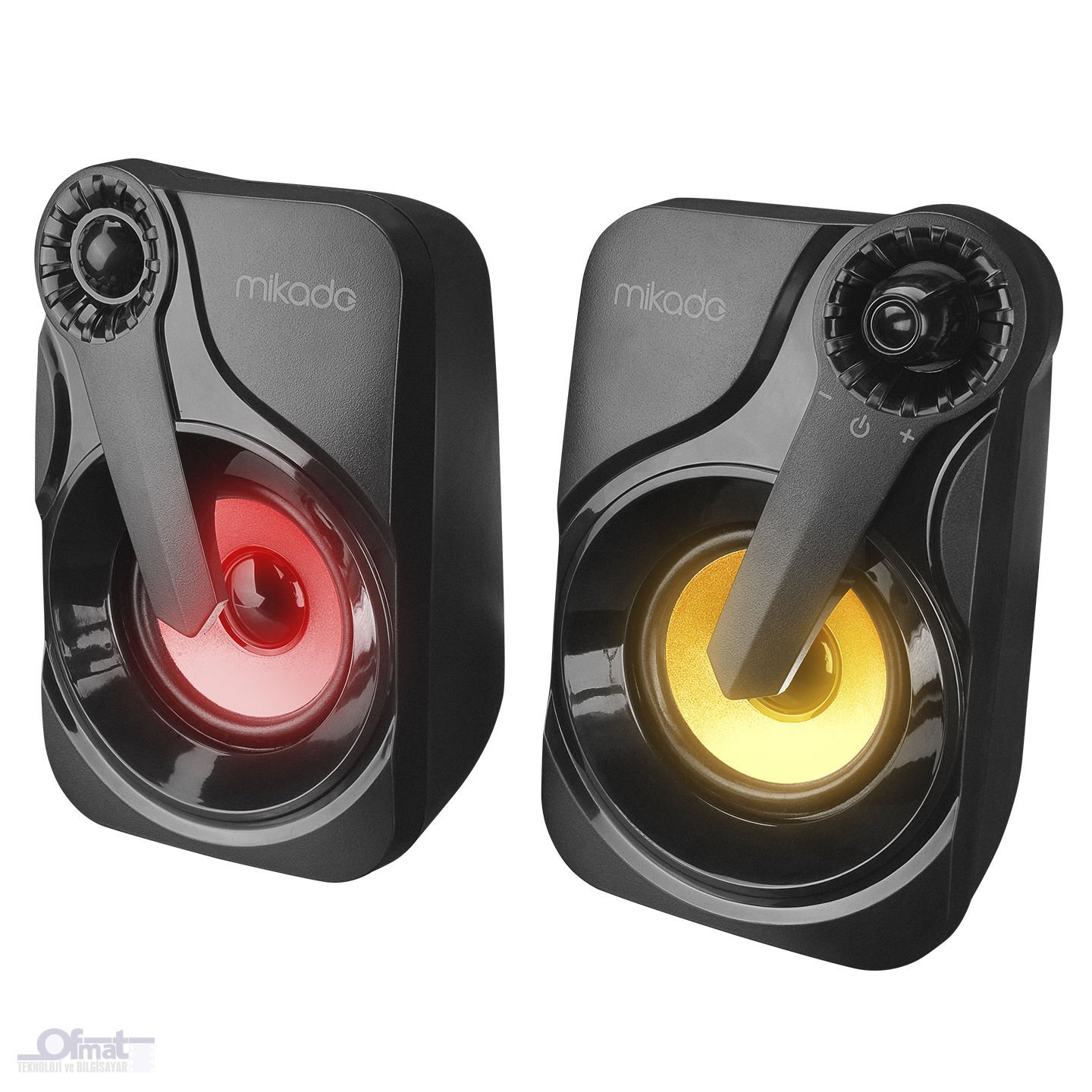 MIKADO MD-X27 2.0 MULTIMEDİA 3W*2 SIYAH 5V USB LED IŞIKLI SPEAKER HOPARLÖR