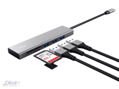 TRUST 24191 FAST USB-C HUB & CARD READER (USB ÇOĞALTICI +KART OKUYUCU)