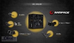 RAMPAGE RMP-500-80P 500W 80 PLUS 12CM FAN AKTİF PFC POWER SUPPLY