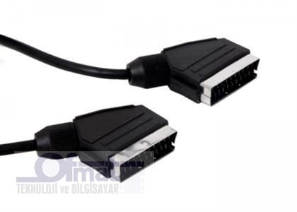 S-LINK SL-221 1.5 MT. SCART TO SCART SİYAH GÖRÜNTÜ KABLOSU