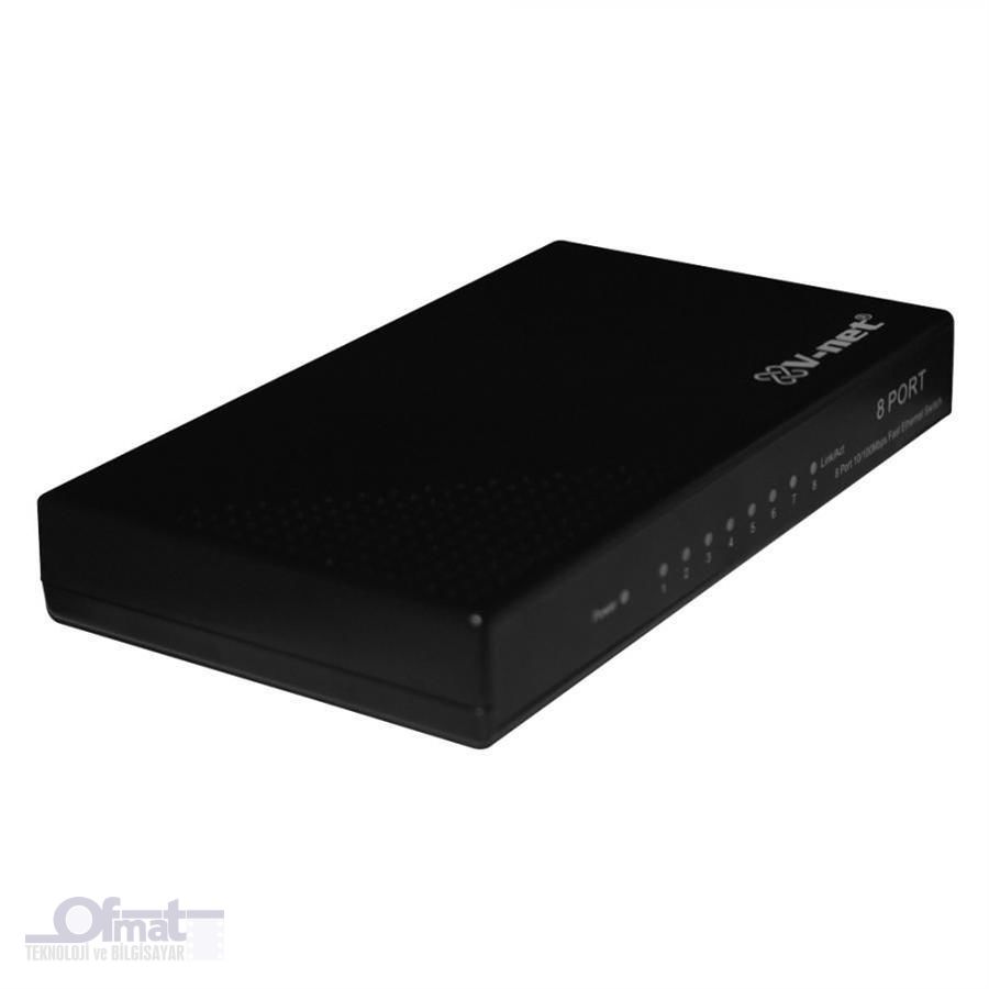 V-NET 8 PORT 10/100 ETHERNET SWITCH