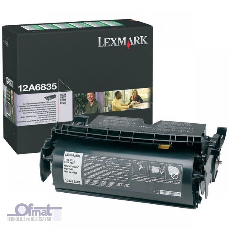 LEXMARK 12A6830 T52X SİYAH YK TONER (7500 SAYFA)