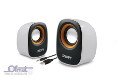 SNOPY SN-120 2.0 BEYAZ/SARI USB SPEAKER