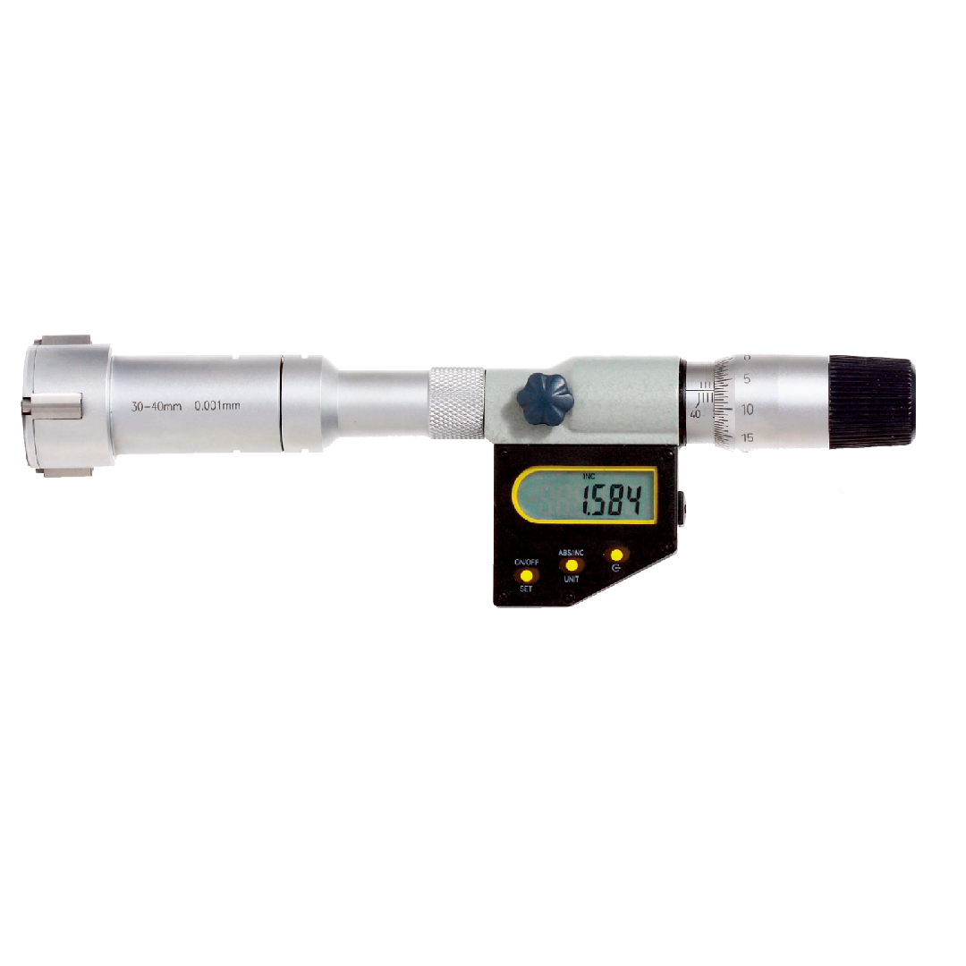 Asimeto Üç Nokta Temaslı Dijital İç Çap Mikrometre 87-100x0,001 mm