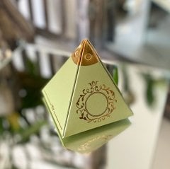 Yeşil Altın Piramit Kutu