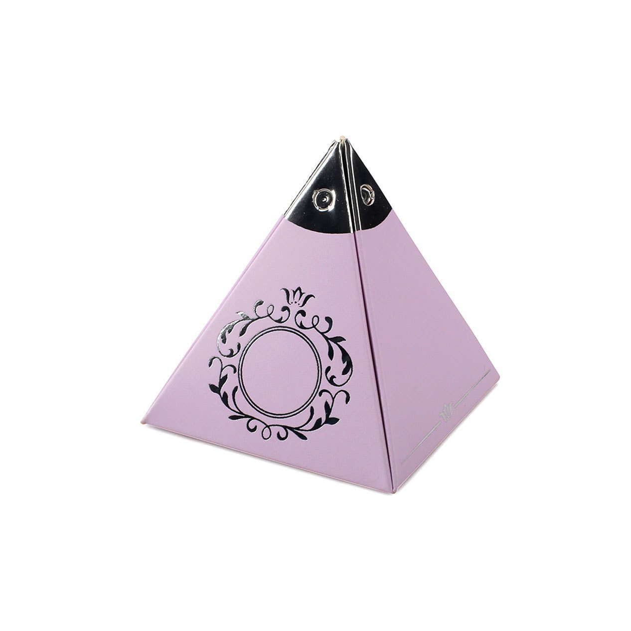 Lila Gümüş Piramit Kutu