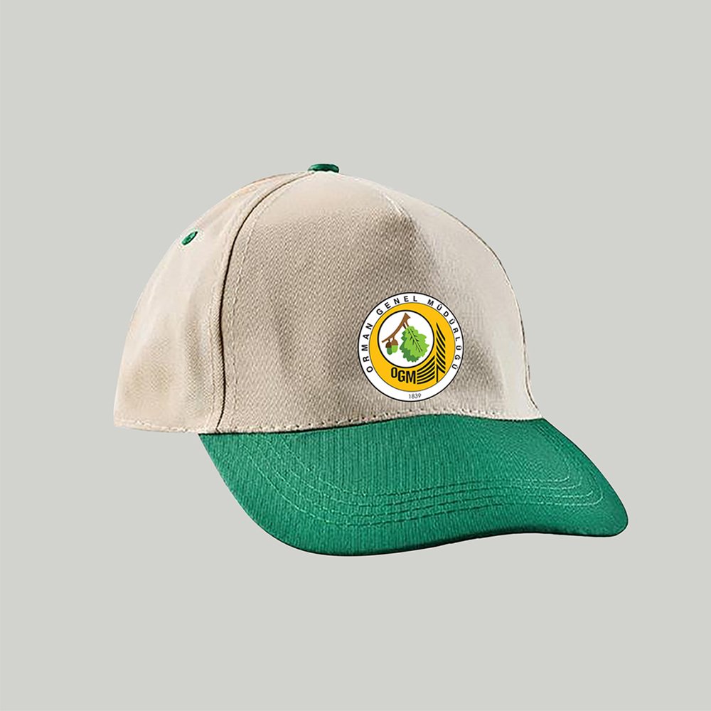 Şapka- Bej -Yeşil Logolu