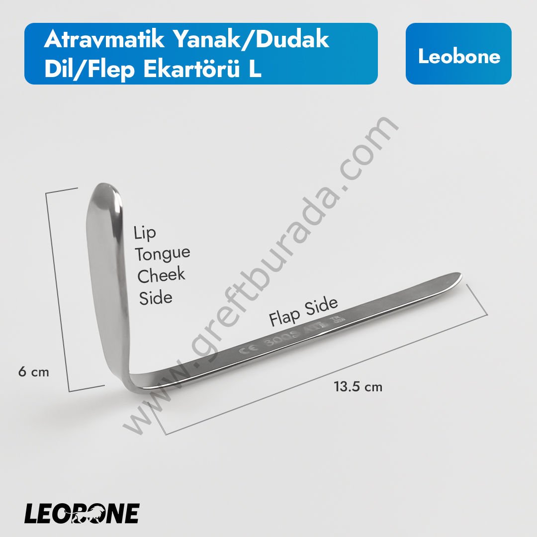 LEOBONE ATRAVMATİK YANAK/DUDAK/DİL/FLEP EKARTÖRÜ L