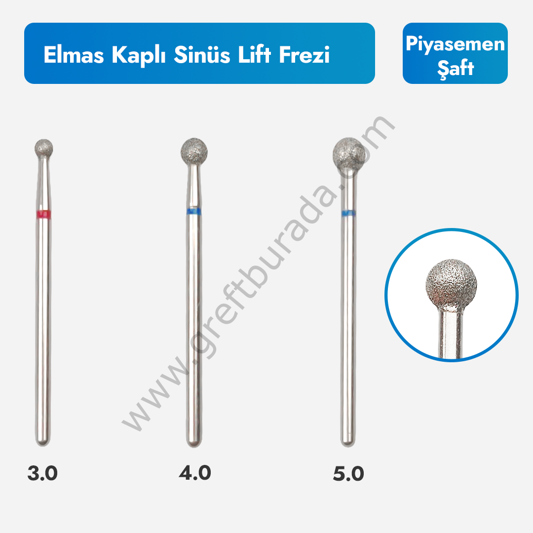 Elmas Rond Frez (Sinüs lift için)