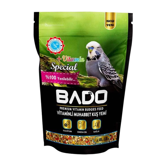 Bado Muhabbet Kuş Yemi 400Gr Vitaminli