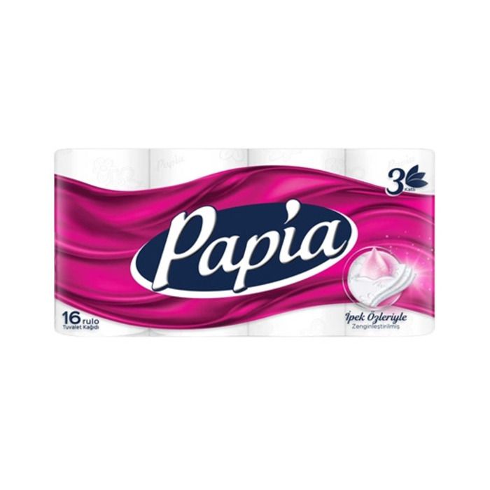 Papia Tuvalet Kağıdı 16'Lı (İpek Serisi)