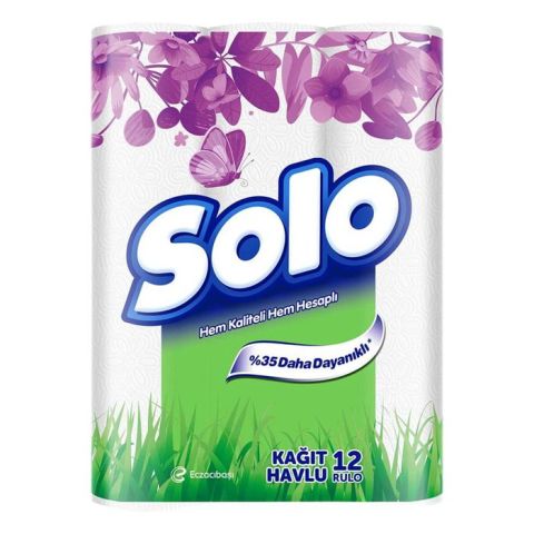 Solo Kağıt Havlu 12'Li %35 Daha Dayanıklı