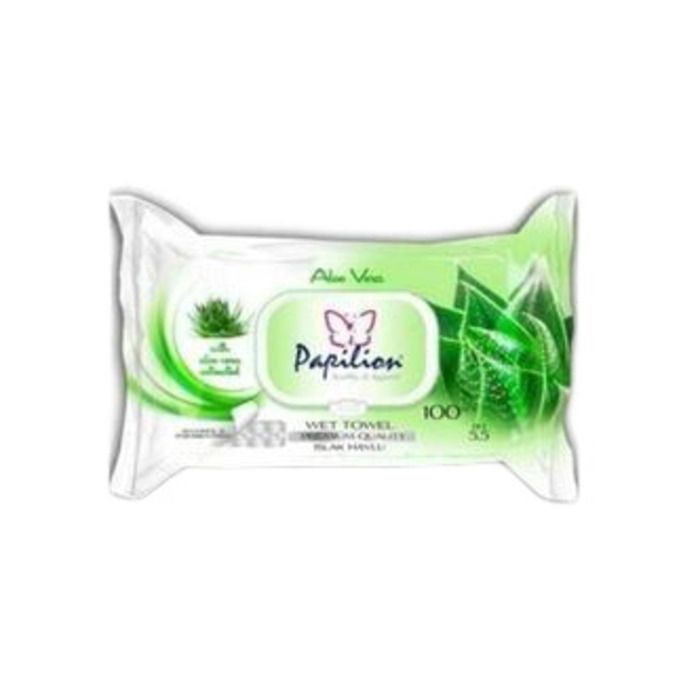 Papilion Islak Havlu 100'Lü Aloe Vera