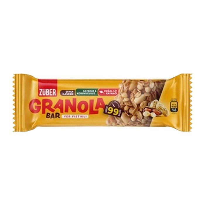 Züber Granola Bar Yer Fıstıklı 25Gr