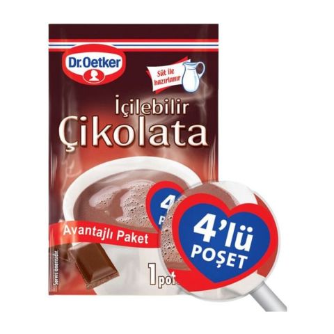 Dr.Oetker 4'Lü Sıcak Çikolata 76Gr