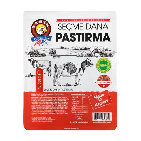 Şahin Dilimli Pastırma 80Gr Seçme