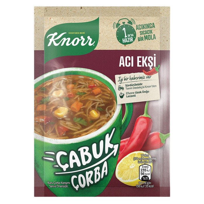 Knorr Çabuk Çorba 19Gr Acı Ekşi